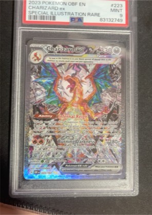 Charizard ex, graded 9.0