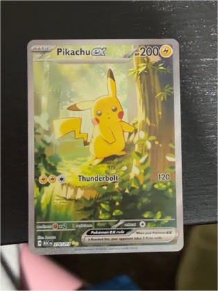 Pikachu ex, graded 8.5