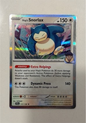 Hop's Snorlax, graded 9.5