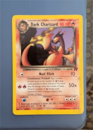 Dark Charizard (4), graded 2.5