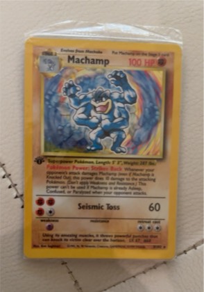 Machamp - 8/102 (Base Set Shadowless), graded 2.5