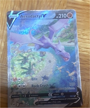Aerodactyl V (Alternate Full Art), graded 8.5
