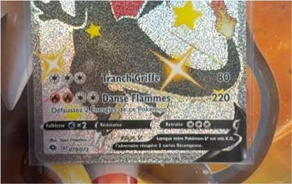 Charizard V (Secret), graded 3.5