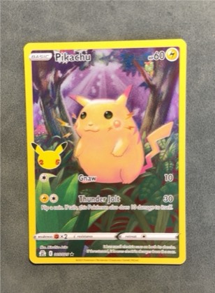 Pikachu, graded 7.5