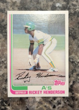 Rickey Henderson, graded 7.5