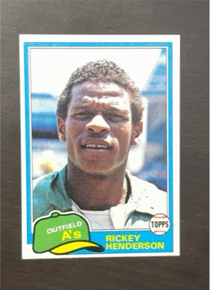 Rickey Henderson graded 8