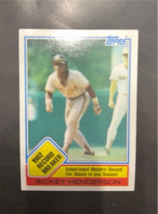 Rickey Henderson, graded 2.5