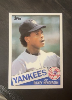 Rickey Henderson, graded 2.5