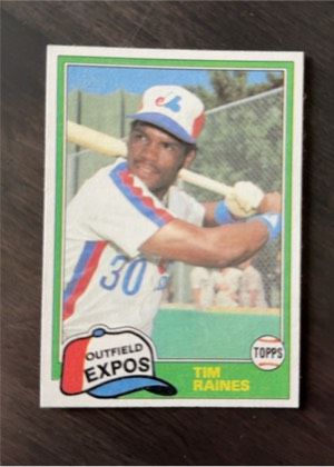 Tim Raines graded 7