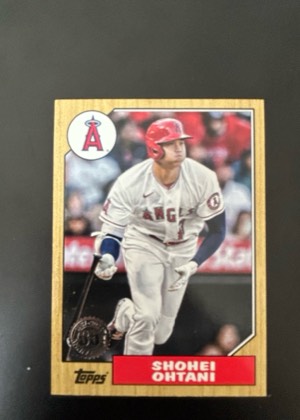 Shohei Ohtani 2022 Topps Update / 1987 Anniversary Insert, graded 9.0