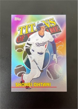 2026 Topps Titans of the Game Shohei Ohtani Refractor, graded 9.0
