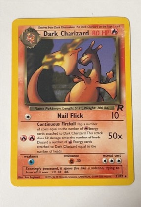 Dark Charizard (21) graded 8