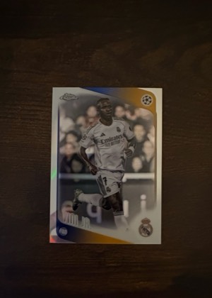 2024-25 Topps Chrome UEFA Champions League Vini Jr. Refractor, graded 9.0