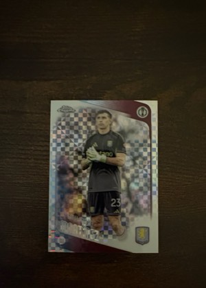 2026 Topps Chrome UEFA Europa League Emiliano Martínez, graded 9.0