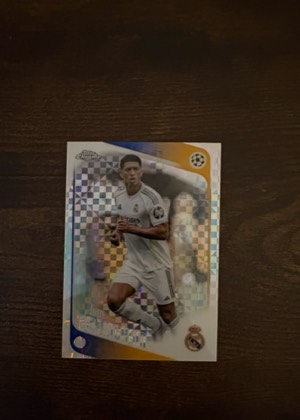 2020 Topps Chrome UEFA Champions League Refractor #68 Jude Bellingham, graded 9.0