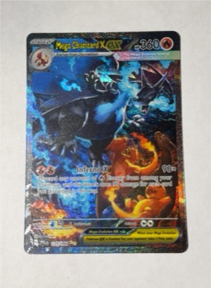 Mega Charizard X EX, graded 8.0