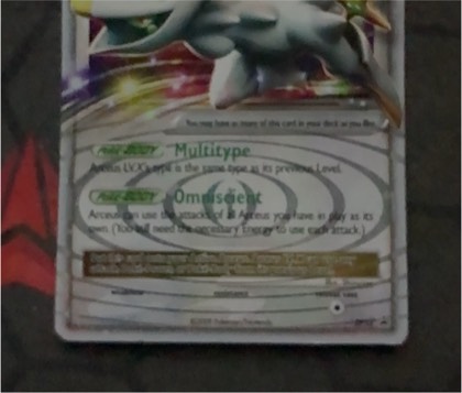 Arceus LV.X, graded 3.3
