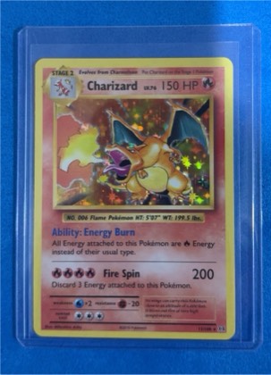 Charizard, graded 8.0