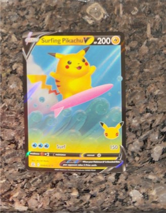 Surfing Pikachu V, graded 9.0