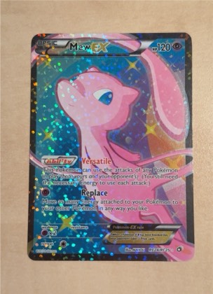 Mew EX (Full Art), graded 7.5