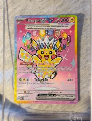 Pikachu ex, graded 10.0
