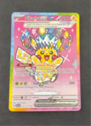Pikachu ex, graded 2.5