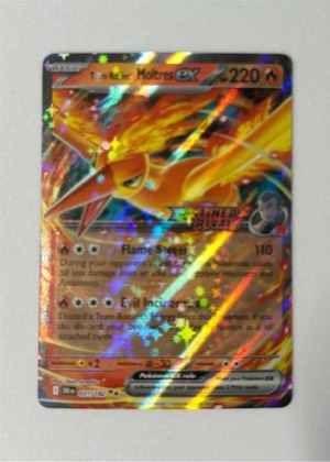 Team Rocket's Moltres ex, graded 8.5