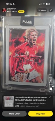 David Beckham, graded 9.5