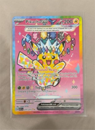 Pikachu ex, graded 8.5