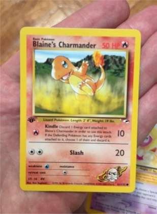 Blaine's Charmander, graded 7.0
