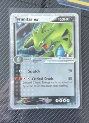 Tyranitar ex (Holo), graded 9.5