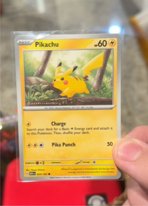 Pikachu - 025/165 (Pokemon Together), graded 9.0