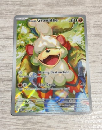 Hisuian Growlithe, graded 7.5