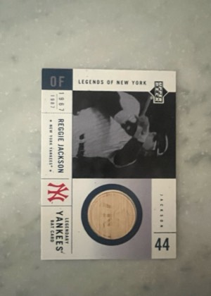 2001 Upper Deck Legends of New York Reggie Jackson, graded 7.5