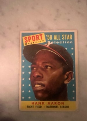 Hank Aaron, graded 7.5