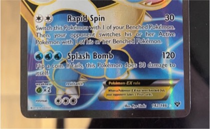 Blastoise EX (142 Full Art), graded 7.0