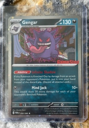 Gengar (Cosmos Holo) (Gamestop Exclusive), graded 5.0