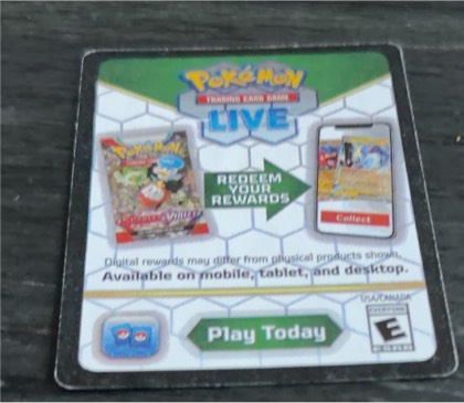 Code Card - Play! Pokemon Prize Pack Series Five, graded 2.5