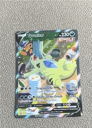 Tyranitar V (Alternate Full Art), graded 8.0