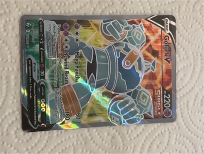 Golurk V (Full Art), graded 9.5