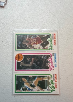 John Drew / Bill Cartwright / Scott Wedman, graded 8.0