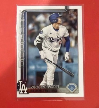 2025 Topps Update Shohei Ohtani Nod and Smile Bobblehead Brilliance, graded 9.0