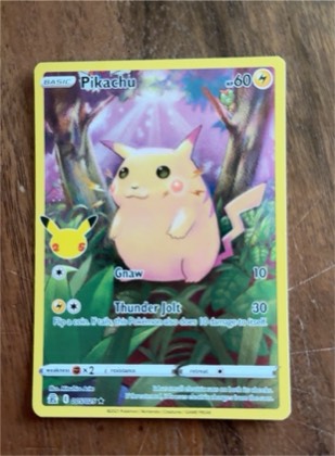 Pikachu, graded 8.5