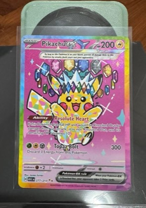 Pikachu ex, graded 8.5