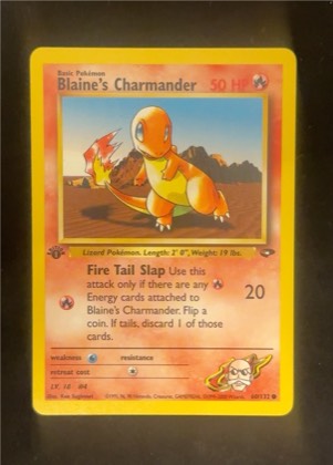 Blaine's Charmander, graded 7.0