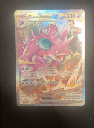 Team Rocket's Nidoking ex, graded 9.5