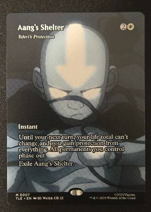 Aang's Shelter - Teferi's Protection (Borderless), graded 9.0