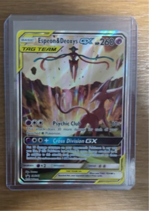 Espeon & Deoxys GX, graded 9.0