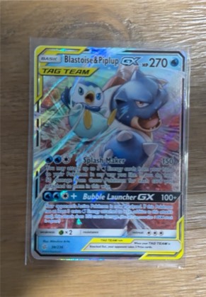 Blastoise & Piplup GX, graded 8.5