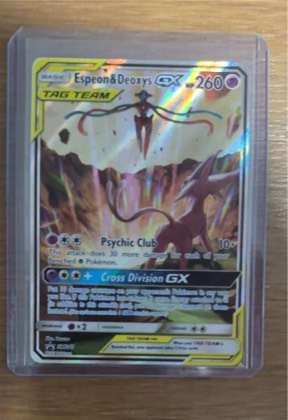 Espeon & Deoxys GX, graded 9.0